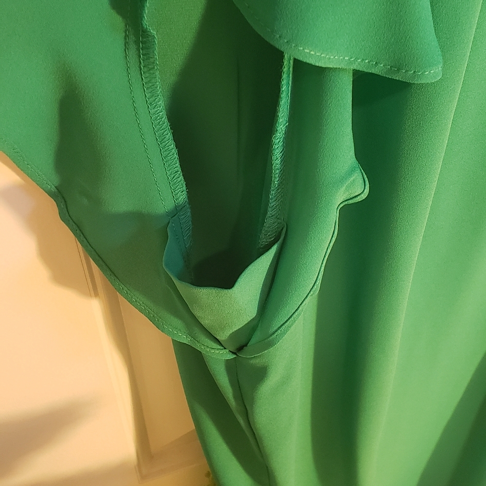 NWOT Green summer blouse 2X - Picture 11 of 15